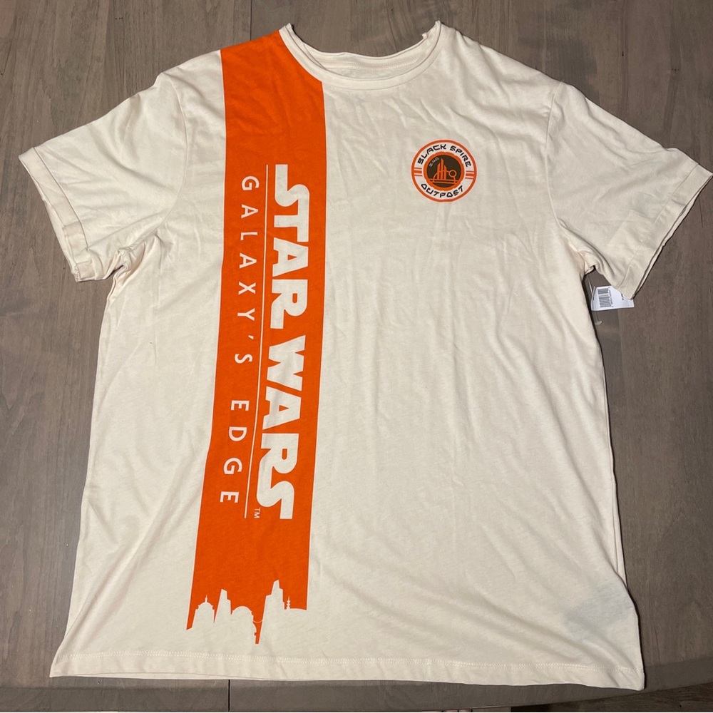 NWT! Men’s Disney Star Wars Galaxy's Edge Shirt Extra Large Black Spire Outpost